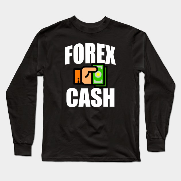 FOREX cash Long Sleeve T-Shirt by BERMA Art